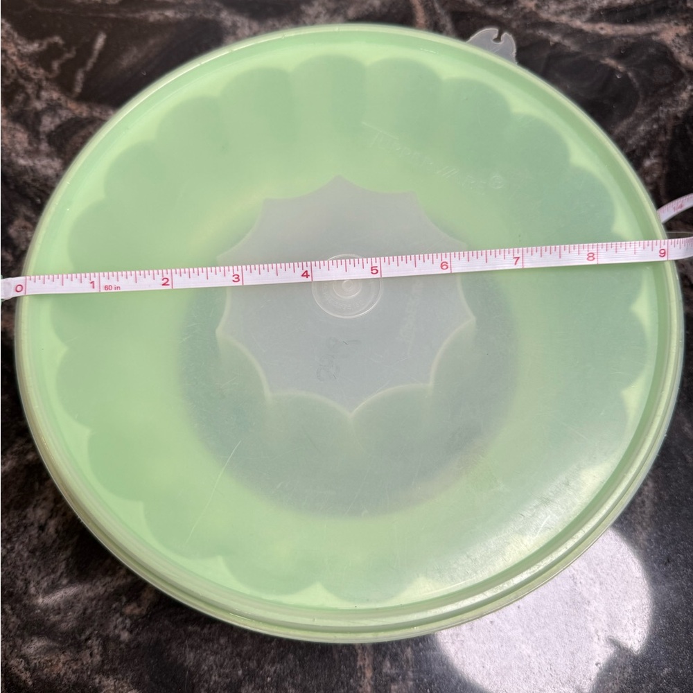 VTG TUPPERWARE JELLO MOLD RING #1201/1202 JADITE GREEN 3 PCS W/ LID JEL-A-RING - Picture 7 of 7